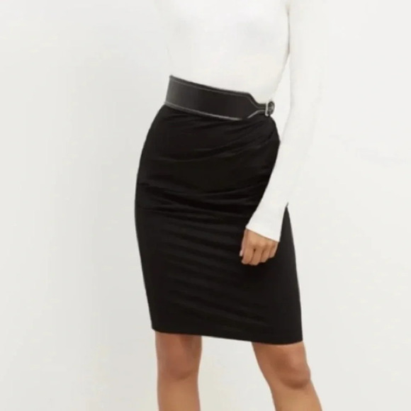 MM Lafleur Black SoHo Skirt Size Small Classic‎ Workwear Business Preppy Office - Picture 1 of 9